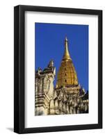 Golden Stupa of Ananda Pahto, Bagan, Myanmar, Indochina-Alain Evrard-Framed Photographic Print