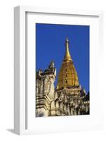 Golden Stupa of Ananda Pahto, Bagan, Myanmar, Indochina-Alain Evrard-Framed Photographic Print