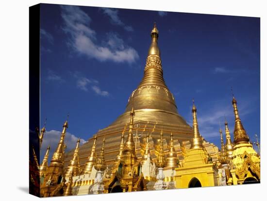 Golden Stupa of Shwedagon Pagoda, Yangon, Myanmar-Inger Hogstrom-Stretched Canvas