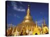Golden Stupa of Shwedagon Pagoda, Yangon, Myanmar-Inger Hogstrom-Stretched Canvas