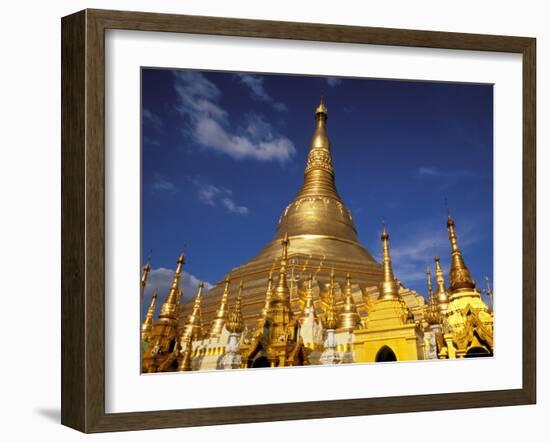 Golden Stupa of Shwedagon Pagoda, Yangon, Myanmar-Inger Hogstrom-Framed Photographic Print