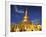 Golden Stupa of Shwedagon Pagoda, Yangon, Myanmar-Inger Hogstrom-Framed Photographic Print