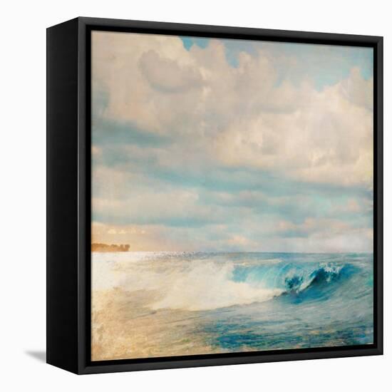 Golden Summer Beach-Matina Theodosiou-Framed Stretched Canvas