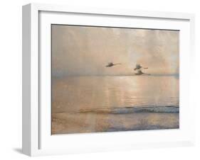 Golden Summer Flight-Matina Theodosiou-Framed Art Print