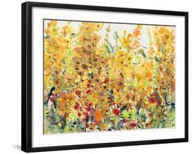 Golden Summer Garden II-null-Framed Art Print