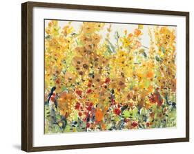 Golden Summer Garden II-null-Framed Art Print