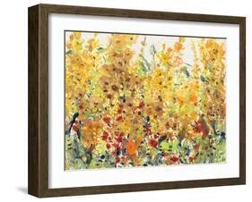 Golden Summer Garden II-null-Framed Art Print