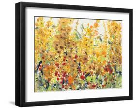 Golden Summer Garden II-null-Framed Art Print