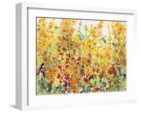 Golden Summer Garden II-null-Framed Art Print