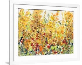 Golden Summer Garden II-null-Framed Art Print