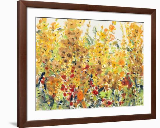 Golden Summer Garden II-null-Framed Art Print