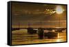 Golden Sunrise Chicago-Steve Gadomski-Framed Stretched Canvas