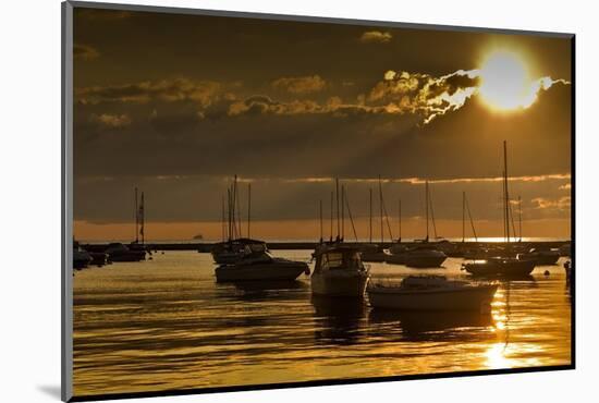 Golden Sunrise Chicago-Steve Gadomski-Mounted Photographic Print