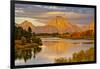 Golden Sunrise, Oxbow, Grand Teton National Park, Wyoming, USA-Michel Hersen-Framed Photographic Print