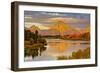 Golden Sunrise, Oxbow, Grand Teton National Park, Wyoming, USA-Michel Hersen-Framed Photographic Print