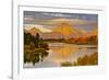 Golden Sunrise, Oxbow, Grand Teton National Park, Wyoming, USA-Michel Hersen-Framed Photographic Print