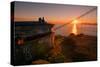 Golden Sunrise View from Marin Headlands, San Francisco-null-Stretched Canvas