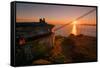 Golden Sunrise View from Marin Headlands, San Francisco-null-Framed Stretched Canvas