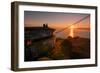 Golden Sunrise View from Marin Headlands, San Francisco-null-Framed Photographic Print