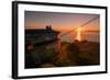 Golden Sunrise View from Marin Headlands, San Francisco-null-Framed Photographic Print