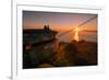 Golden Sunrise View from Marin Headlands, San Francisco-null-Framed Photographic Print