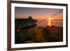 Golden Sunrise View from Marin Headlands, San Francisco-null-Framed Photographic Print