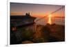 Golden Sunrise View from Marin Headlands, San Francisco-null-Framed Photographic Print