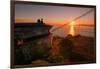 Golden Sunrise View from Marin Headlands, San Francisco-null-Framed Photographic Print