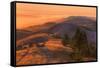 Golden Sunset Burn at Mount Tamalpais, Marin County-Vincent James-Framed Stretched Canvas