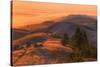 Golden Sunset Burn at Mount Tamalpais, Marin County-Vincent James-Stretched Canvas