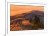 Golden Sunset Burn at Mount Tamalpais, Marin County-Vincent James-Framed Photographic Print