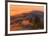 Golden Sunset Burn at Mount Tamalpais, Marin County-Vincent James-Framed Photographic Print