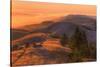 Golden Sunset Burn at Mount Tamalpais, Marin County-Vincent James-Stretched Canvas