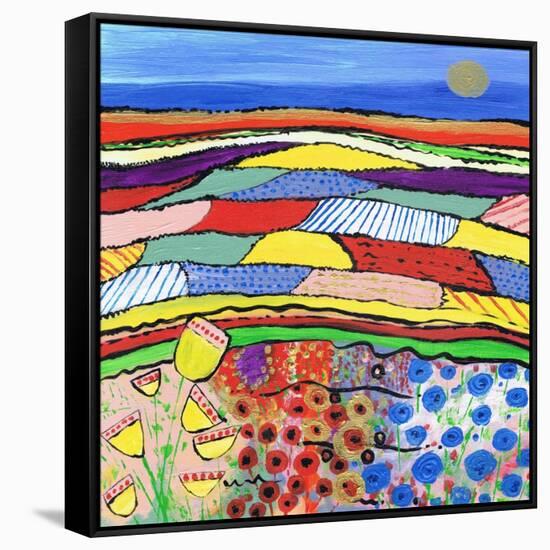 Golden Sunset-Caroline Duncan-Framed Stretched Canvas