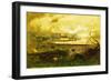 Golden Sunset-George Snr. Inness-Framed Giclee Print