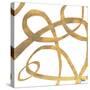 Golden Swirls Square II-Patricia Pinto-Stretched Canvas