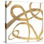 Golden Swirls Square II-Patricia Pinto-Stretched Canvas