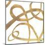 Golden Swirls Square II-Patricia Pinto-Mounted Art Print