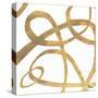 Golden Swirls Square II-Patricia Pinto-Stretched Canvas