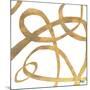 Golden Swirls Square II-Patricia Pinto-Mounted Art Print