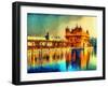 Golden Temple at Amritsar, India - Oil Painting-Ivan Aleshin-Framed Art Print