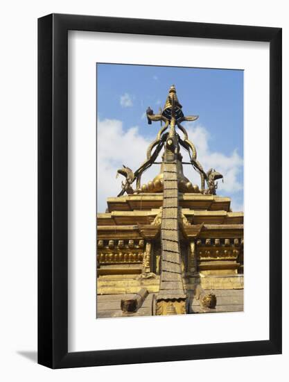 Golden Temple, Patan, UNESCO World Heritage Site, Kathmandu, Nepal, Asia-Ian Trower-Framed Photographic Print