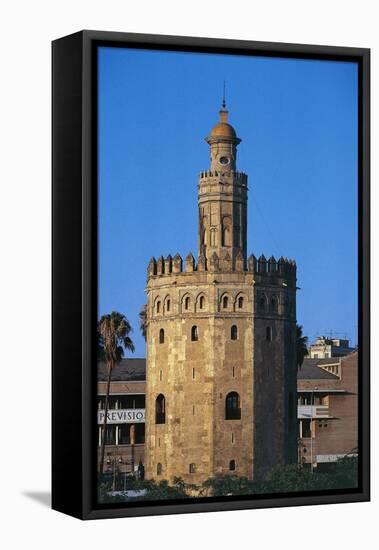 Golden Tower-null-Framed Stretched Canvas