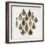 Golden Toys Pattern-PI Studio-Framed Art Print