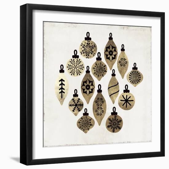 Golden Toys Pattern-PI Studio-Framed Art Print