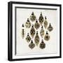 Golden Toys Pattern-PI Studio-Framed Art Print