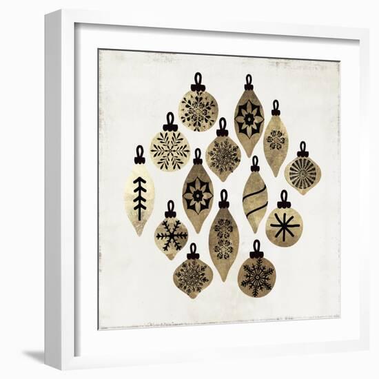 Golden Toys Pattern-PI Studio-Framed Art Print