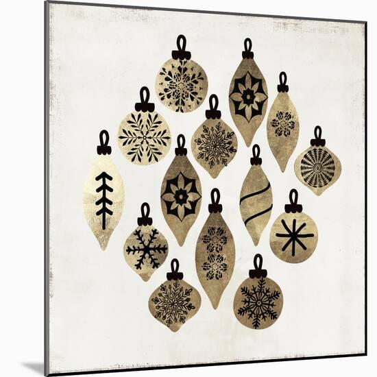 Golden Toys Pattern-PI Studio-Mounted Art Print