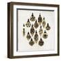 Golden Toys Pattern-PI Studio-Framed Art Print