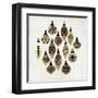 Golden Toys Pattern-PI Studio-Framed Art Print